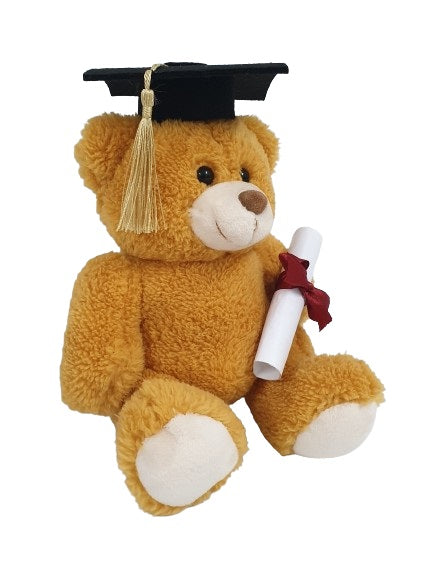 Teddy Brown With Graduation Hat