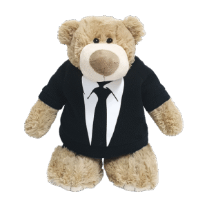 Mascot Bear with Black Suit