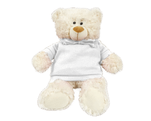 Cream Bear with Plain Hoodie