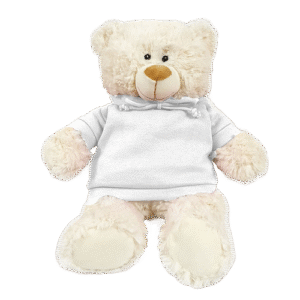 Cream Bear with Plain Hoodie