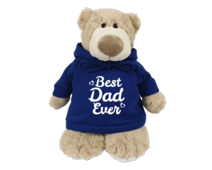 Mascot Bear with Printed Hoodie