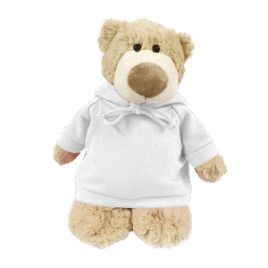 Mascot Bear with Plain Hoodie